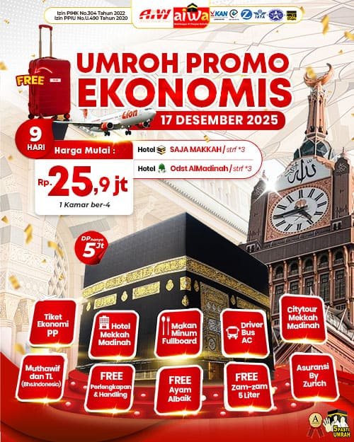 Umroh Ekonomis 17 Desember
